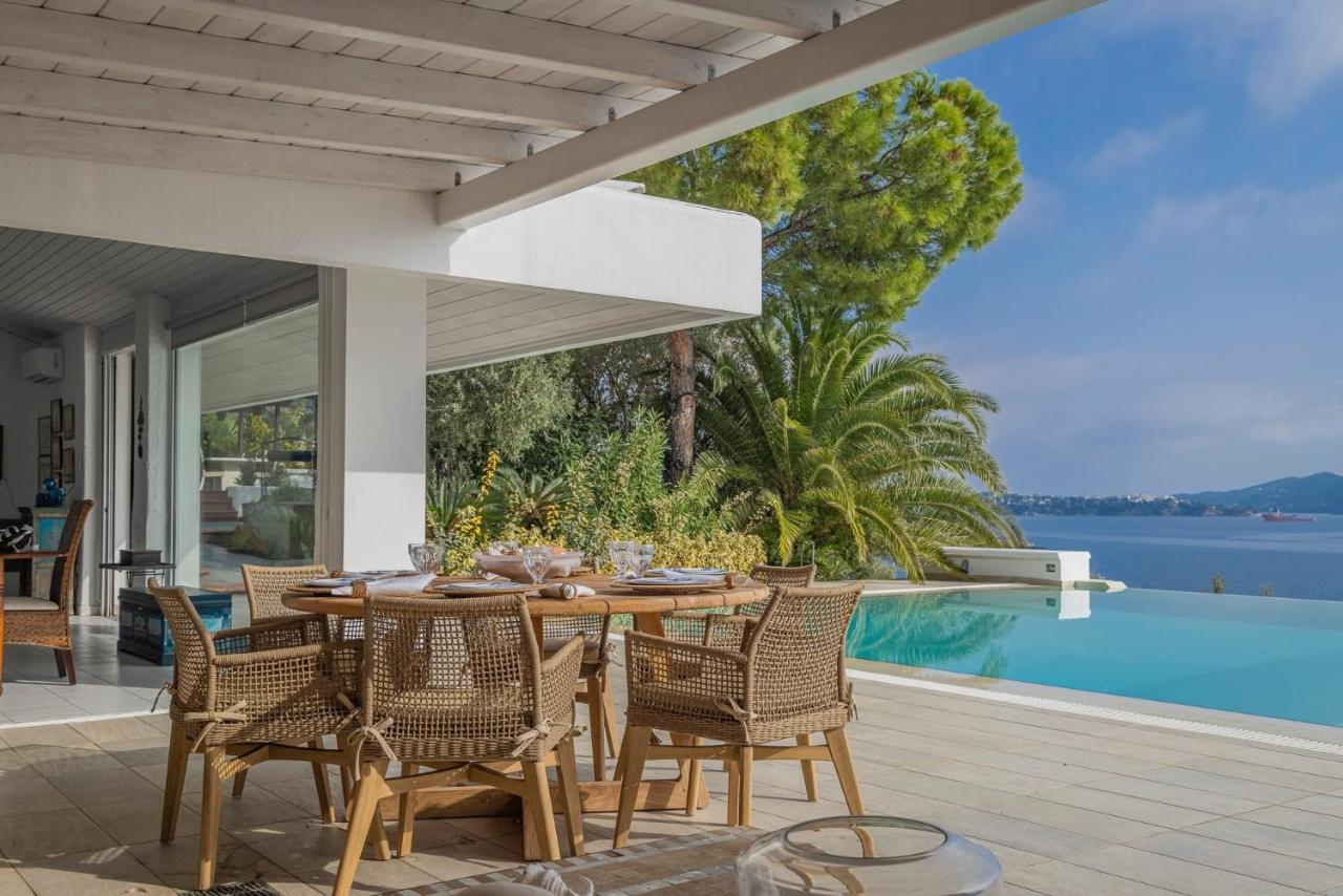 Super Luxury Skiathos Villa Seven Stunning Bedroom Suites Villa Daphne Achliades Achladies  Esterno foto